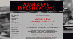 Desktop Screenshot of adamandeveinvestigations.com